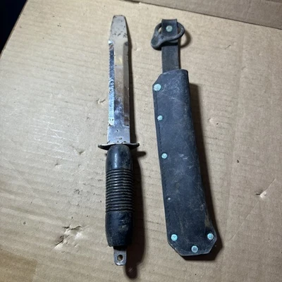 Cuchillo herramienta Dacor Divers hoja de acero palanca barra punta snorkel Japón con funda Foto 1 de 4