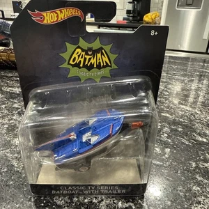 Hot Wheels Classic TV Series Batman Batboat Trailer Retro Entertainment 2015 - Picture 1 of 3