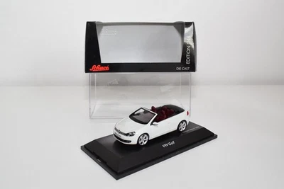 B81 1:43 SCHUCO 450746700 VW VOLKSWAGEN GOLF CABRIOLET PURE WHITE MIB RARE - Photo 1/4