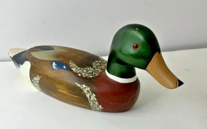 Geschnitzte große Holz Stockente Ente Köder Deko handbemalt Wohndeko - Bild 1 von 5