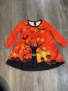 New Boutique Girl’s Size 4/5 Toddler Halloween Fall Harvest Dress Outfit & Vest - Picture 1 of 7