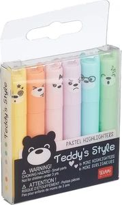 - Teddy'S Style, Set Di 6 Mini Evidenziatori, 1X7,5 Cm, Giallo, Pesca, Rosa, Lil - Foto 1 di 12
