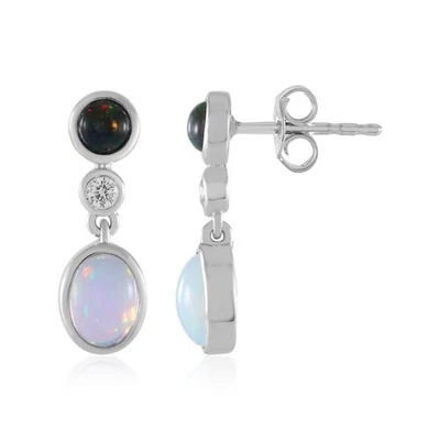 Welo Mezezo Opal Sterling Silber Ohrringe - Bild 1 von 4