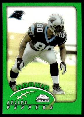 2002 Topps Chrome Refractor Julius Peppers Rookie #214 CLEAN - Image 1 of 2