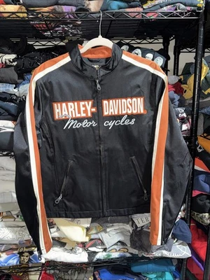Vintage Harley Davidson Embroidered Riding Jacket Size Large   - Image 1 of 4