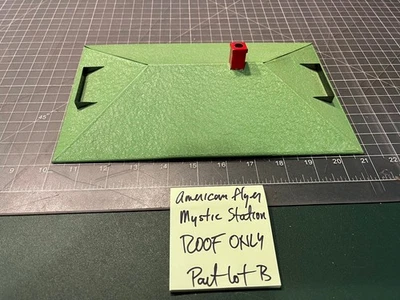 American Flyer Train 589 612 755 Mystic Train Station 10.75" ROOF ONLY PART LOT - Image 1 of 4