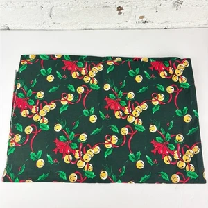 Christmas Mistletoe Bell Sewing Fabric - Picture 1 of 4