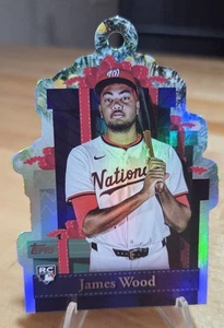 2025 Topps Holiday Present  Ornament James Wood RC #PO-5 Washington Nationals 🐸 - Picture 1 of 4