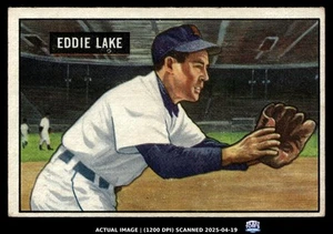 1951 Bowman #140 Eddie Lake Detroit Tigers EX-MT - Bild 1 von 2