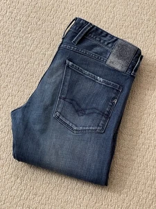 Replay  ANBASS M914  Slim Fit  Stretch Denim Jeans Men's W32  L32 (R4511) - Picture 1 of 10