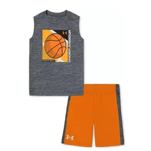 Under Armour ToddlerLittl/ Boys Basketball Tank Top & Shorts, 2 Piece Set 5 172 - Picture 1 of 2