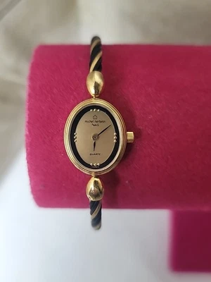 Vintage Michel Herbelin Paris Watch Woman's Cocktail Watch Mint Condition Works  - Image 1 of 4
