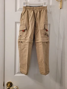 HEALTHTEX 2 IN 1 CARGO PANTS/SHORTS BEIGE/TAN BOYS SIZE 6 PRE-OWNED - Picture 1 of 6