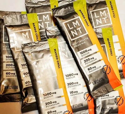 MANGO CHILI 10-pack LMNT Keto Electrolyte Packets Magnesium Potassium Drink - Image 1 of 3