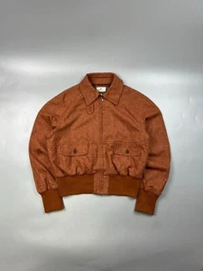 Women’s Etienne Aigner Wool Collared Bomber Jacket Size IT 48 UK 16 (Y0725) - Picture 1 of 14