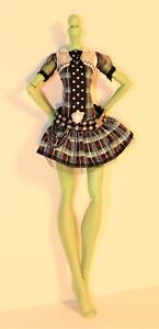 Monster High Doll Frankie Stein 1st First Wave School Dress & Belt Replacement