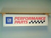 General Motors Performance Parts Banner GM Workshop Garage Classic Car Show Sign