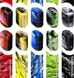 10pcs Rubber Fishing Reel Handle Grip Cover Non-Slip Baitcaster (5 Mix Colors) - Picture 1 of 5