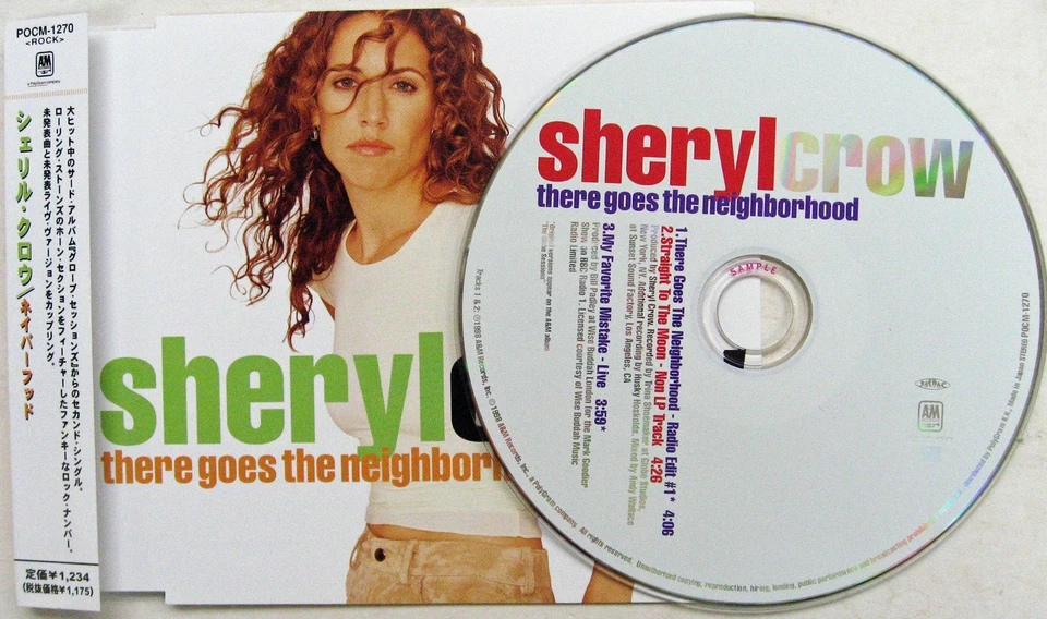 SHERYL CROW CD There Goes The Neighbourhood JAPANESE PROMO Inc. LIVE MINT - Image 1 of 4