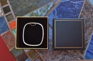 Vintage Etched Hinge Square Bracelet - Sterling Silver - Picture 1 of 11