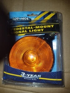NEW OPTRONICS ST52RA Dual Side Pedestal Mount Turn Signal Light Amber - Picture 1 of 2