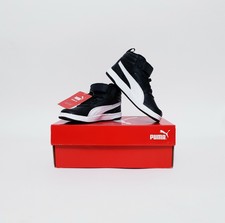 Puma Kids Shoes Kinder Fit Black White Size 8C UK 7 BNWT 363915 05 FCNMZ