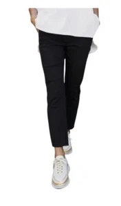 Pantalones chinos Frank & Eileen Wicklow italianos de sarga de rendimiento negros talla 4 - Imagen 1 de 8
