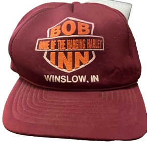 Bob Inn (ora Lugnutz) Wnslow In. "HOME OF THE HANGING HARLEY" OTTIME CONDIZIONI Vintage RARO - Foto 1 di 4