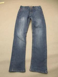 TOMMY HILFIGER Size 8 Boys Blue Cotton Blend Stretch Adjustable Waist Jeans 574 - Picture 1 of 11