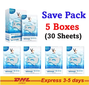 Ratcha VC Vit C Magnet Eye Mask Reduce Puffiness Dark Circle 6sheets 5Boxes - Picture 1 of 11
