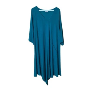 Oh mia garza! abito midi blu asimmetrico cotone donna OS lagenlook - Foto 1 di 10
