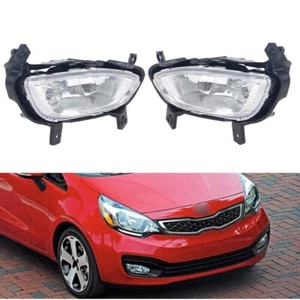 1 Pair Front Bumper Fog Light Driving Spot Lamp For Kia Rio K2 Sedan 2012-2015 - Picture 1 of 7