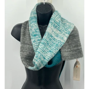 NWT Bickley And Mitchell Crochet Scarf Graduated Color Blue to Gray - Picture 1 of 5