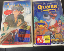 Anastasia VHS And Walt Disney Oliver And Co VHS