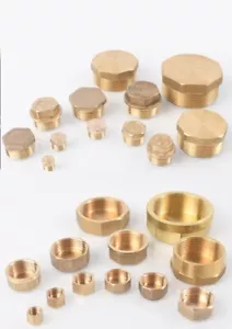3/8 Zoll 1/2 Zoll 3/4 Zoll Messing Rohr Schraube Sechskant Stecker Buchse Ausblenden Stecker Rohr End Kappe - Bild 1 von 13