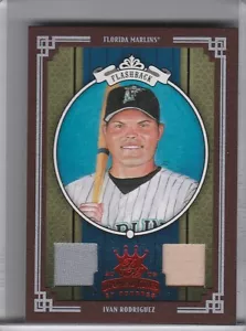 2005 DONRUSS DIAMOND KINGS #425 IVAN RODRIGUEZ BAT & JERSEY MARLINS 47/200 A096 - Picture 1 of 1