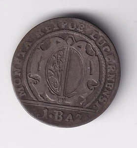 Münze Schweiz Luzern 1 Batzen 1796 sehr schön nsw-leipzig - Picture 1 of 2