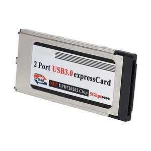 2X High-Speed Dual 2 Port USB 3.0 Express Card 34mm Slot Express Card6690 - Picture 1 of 7