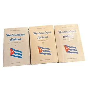 HISTORIOLOGIA CUBANA Cuban History Volumes I II III Jose Duarte Oropesa Signed - Picture 1 of 16