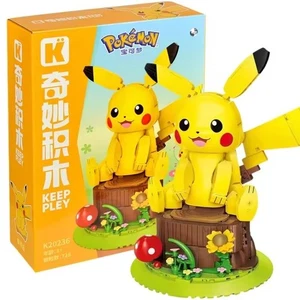Official Pokémon GIANT 10" Pikachu w/ Motion & Sound Building Blocks Set Toy NEW - Picture 1 of 4