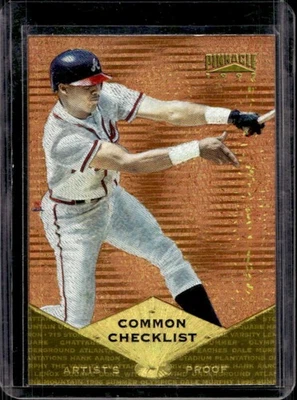 Pinnacle Andruw Jones 1997 pruebas de artista novato RC #198 Braves Foto 1 de 2