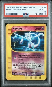 PSA 6 Mewtwo Reverse Holo #20 2002 Pokemon Expedition 124317991 - Picture 1 of 2