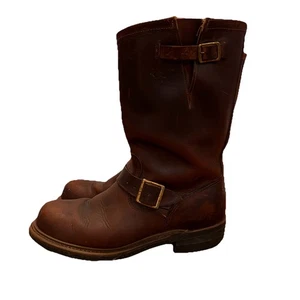 Botas DURANGO Cuero Marrón Ingeniero Motocicleta Motociclista Americana Hombres 9 E - Imagen 1 de 10