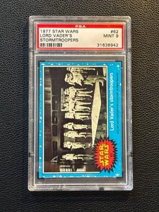 Star Wars Card Blue 1st Edition 1977 Storm Troopers #62 PSA 9 MINT hard to find - Picture 1 of 6