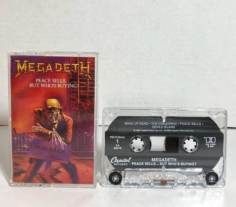 Megadeth Peace Sells... But Who's Buying? Cassette Tape C4-46370 1986 Metal  - Image 1 of 4
