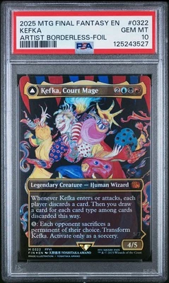 PSA 10 MTG FINAL FANTASY FOIL #0322 KEFKA, COURT MAGE/KEFKA, RULER OF RUIN 2025 - Image 1 of 2