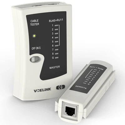 VCELINK Kabeltester, Netzwerktester Kabeltester Für RJ45 RJ11 Kabel-Patchkabel-L - Bild 1 von 4