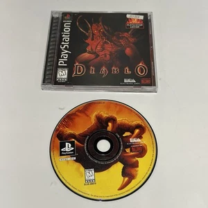 Diablo (Sony PlayStation 1 PS1, 1998) CIB Complete Black Label Reg Card - Imagen 1 de 8