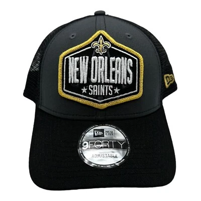 Новая регулируемая бейсболка с ценниками New Era 9Forty New Orleans Saints 2021 NFL Draft - Изображение 1 из 4