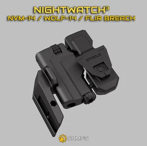 Nightwatch 3 Monocular FLIR Breach Folding Helmet *Mount* - NVG NODS PTQ136 - Picture 1 of 10
